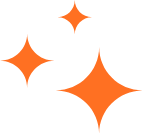 Icône orange avec 3 étoiles